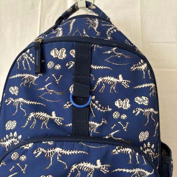 Choco Mocha Dinosaur Print Bones Fossils Backpack Blue - Picture 5 of 6